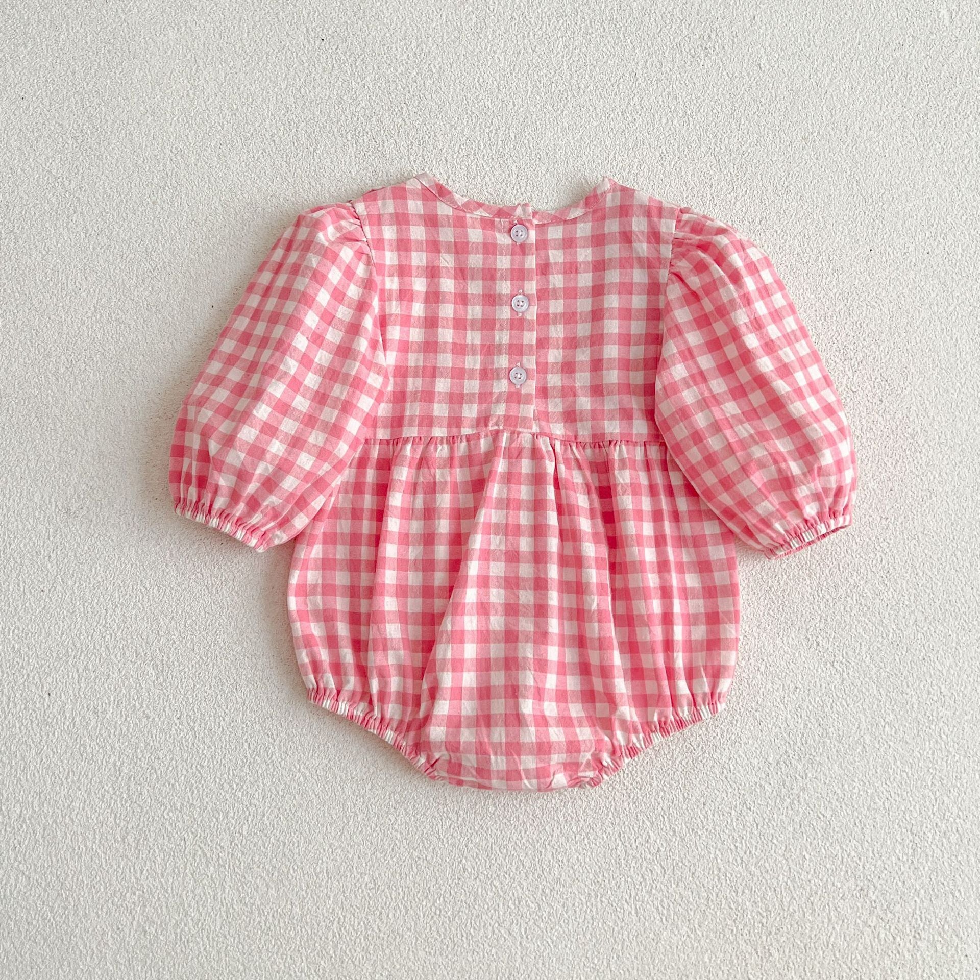 New Multi-Color Plaid Fashion One-Piece Baby Romper