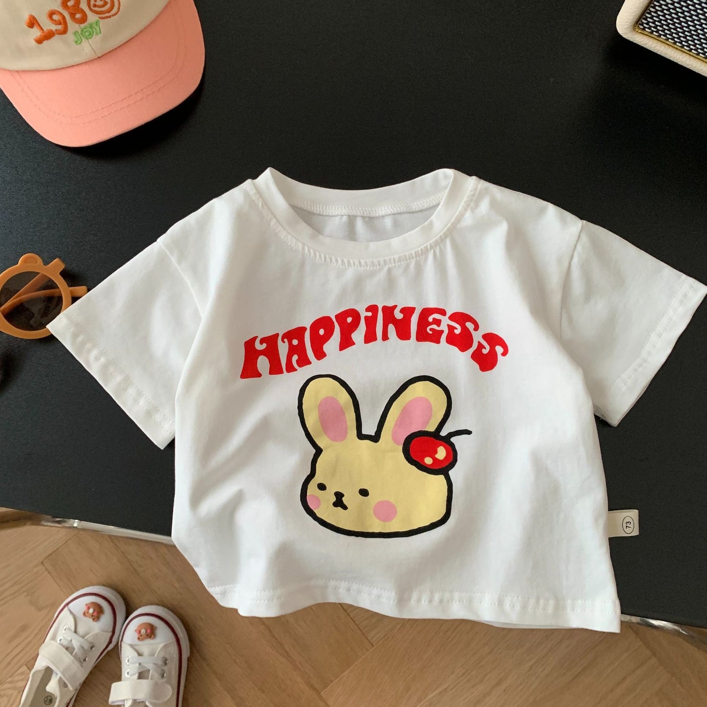 Summer Girl Baby Rabbit T-shirt Bear Overalls