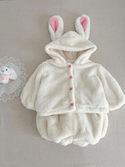 Baby Girl Clothes Cute Rabbit Ears Bummies Sets