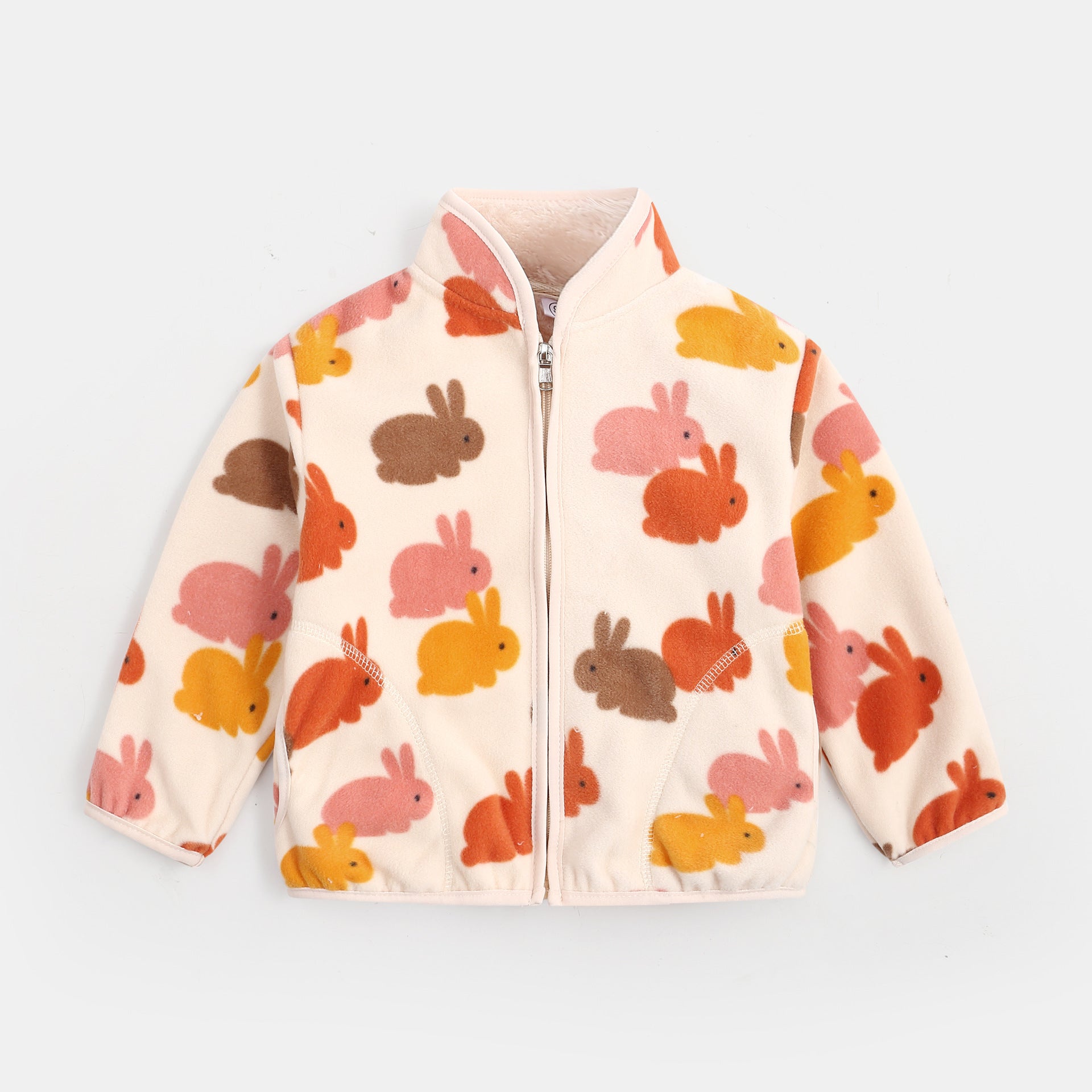 Manteau rembourré à fleurs et carreaux pour bébé