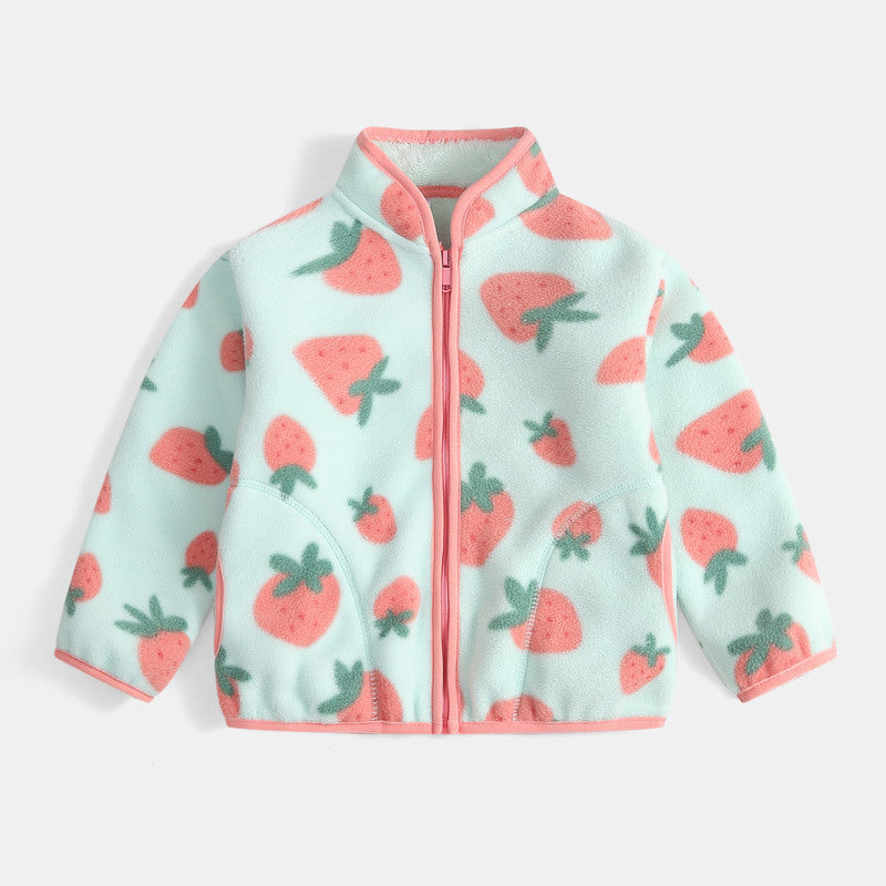 Manteau rembourré à fleurs et carreaux pour bébé