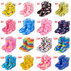Premium Natural Rubber Rain Boots for Toddlers and Kids Boy Girls Shoes