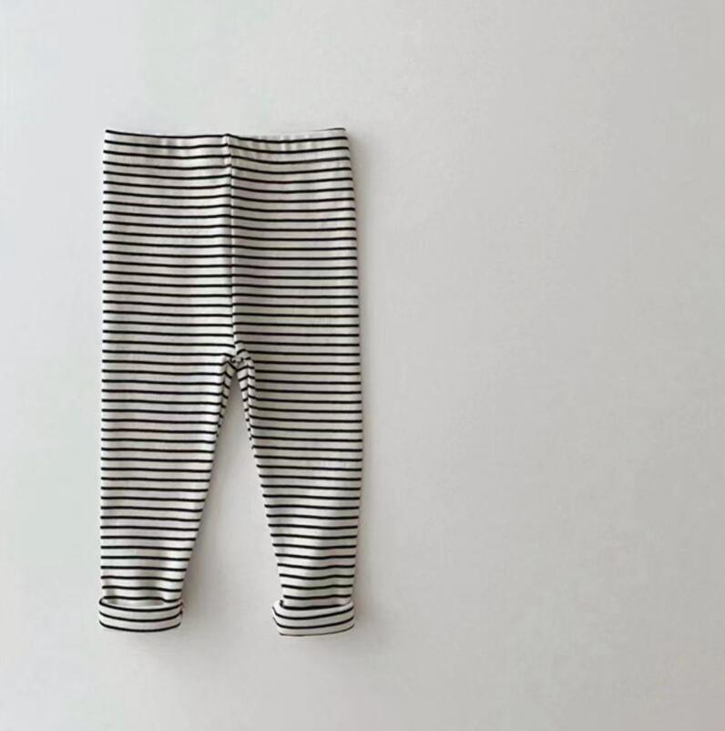 Baby Striped Polka Dot Plaid All-Match Outerwear Leggings