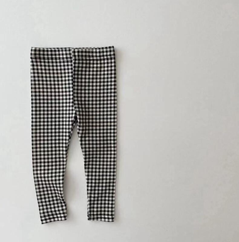 Baby Striped Polka Dot Plaid All-Match Outerwear Leggings