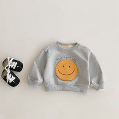 Toddler Baby Cartoon Smiley Face Spring Fall Outfits