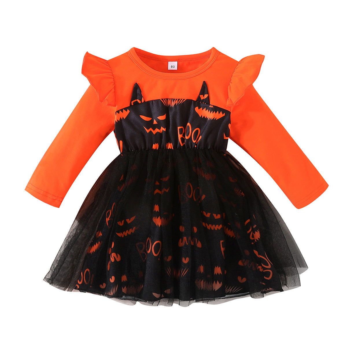 Cute Girl Halloween Cartoon Mesh Dress