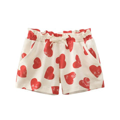 Toddler Girl Summer Printed Cotton Shorts