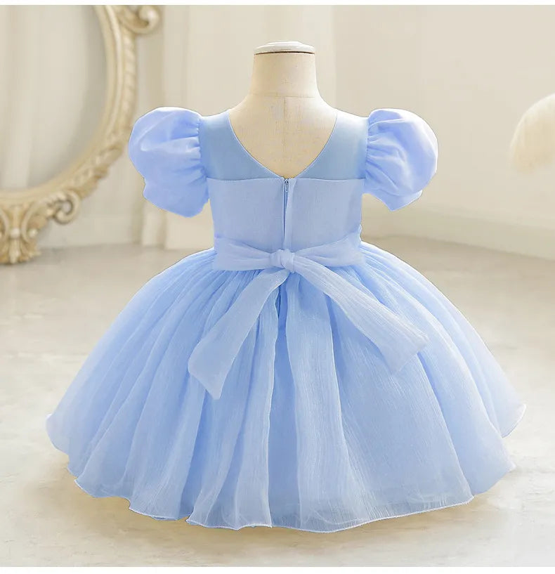 Toddler Girl Tulle Pearl Princess Dress