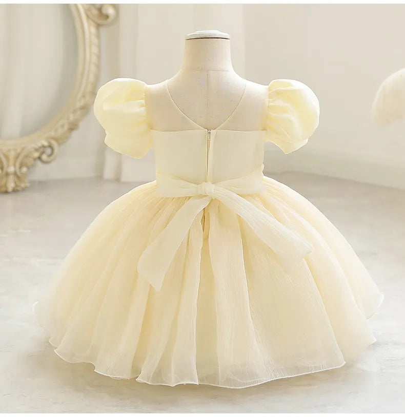 Toddler Girl Tulle Pearl Princess Dress