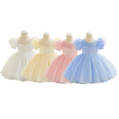 Toddler Girl Tulle Pearl Princess Dress