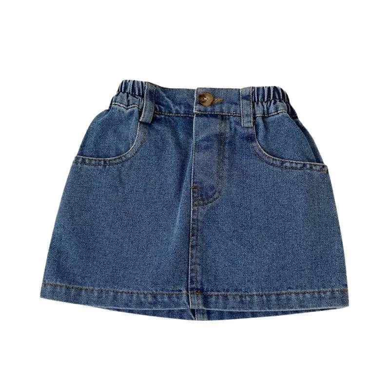 Toddler Girls' Denim Blue Skirt Dress