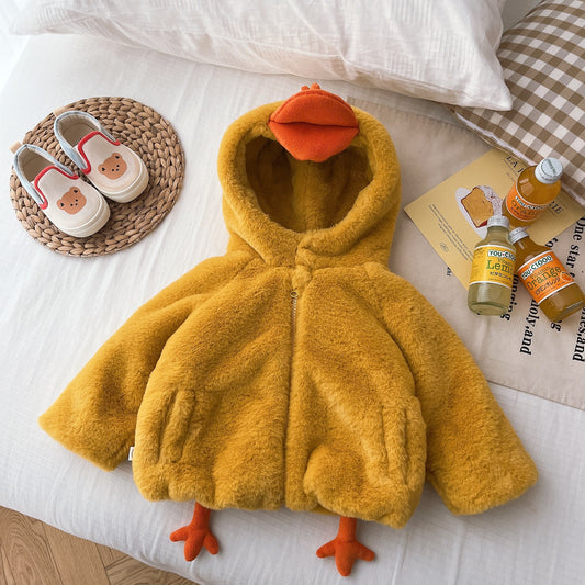 Manteau unisexe pour bébés et enfants, vêtements amusants de Cosplay de canard mignon, manteau d'animal