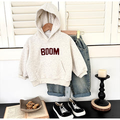 Unisex Youth Teens Personalized Hoodies For Kids Gray