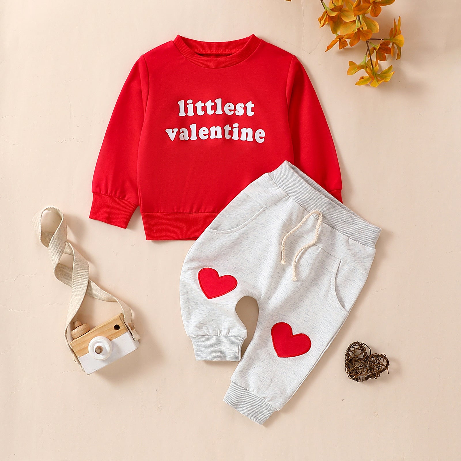 Valentine's Day Kids Casual Letter Set