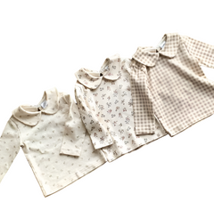 T-shirt en coton à revers pour bébé fille