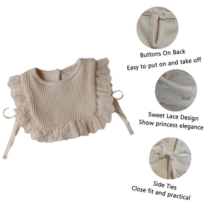 Baby Girl Sweet Hollow Lace Princess Outer Wear with Windproof Vest