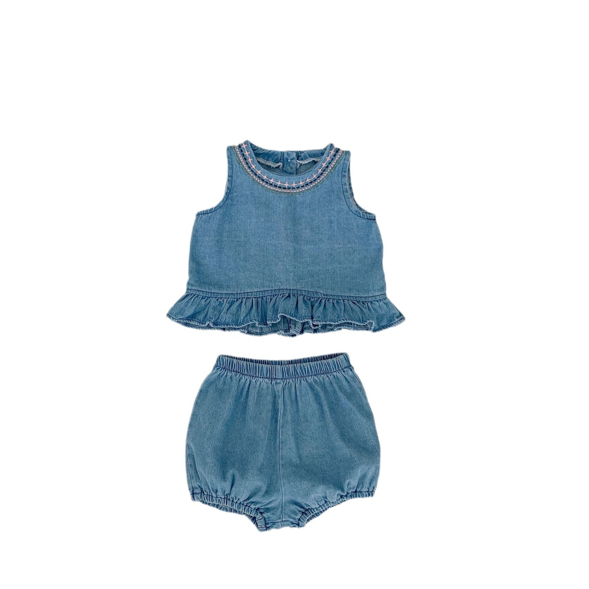 Ensemble pour enfants pour fille, costume 2 pièces en jean