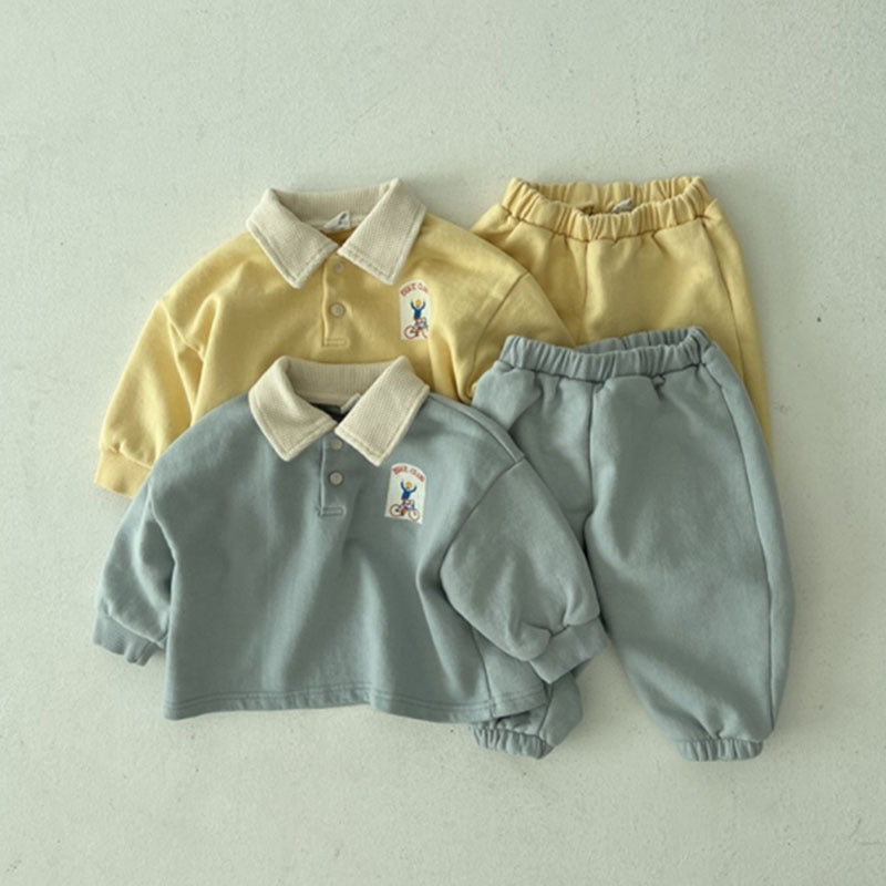 Bike Club Kids Lapel Top Outfits