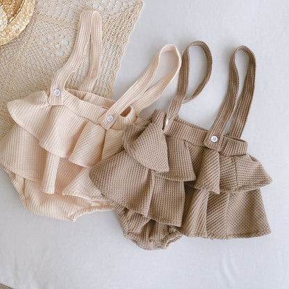 Baby spring clothes strap romper