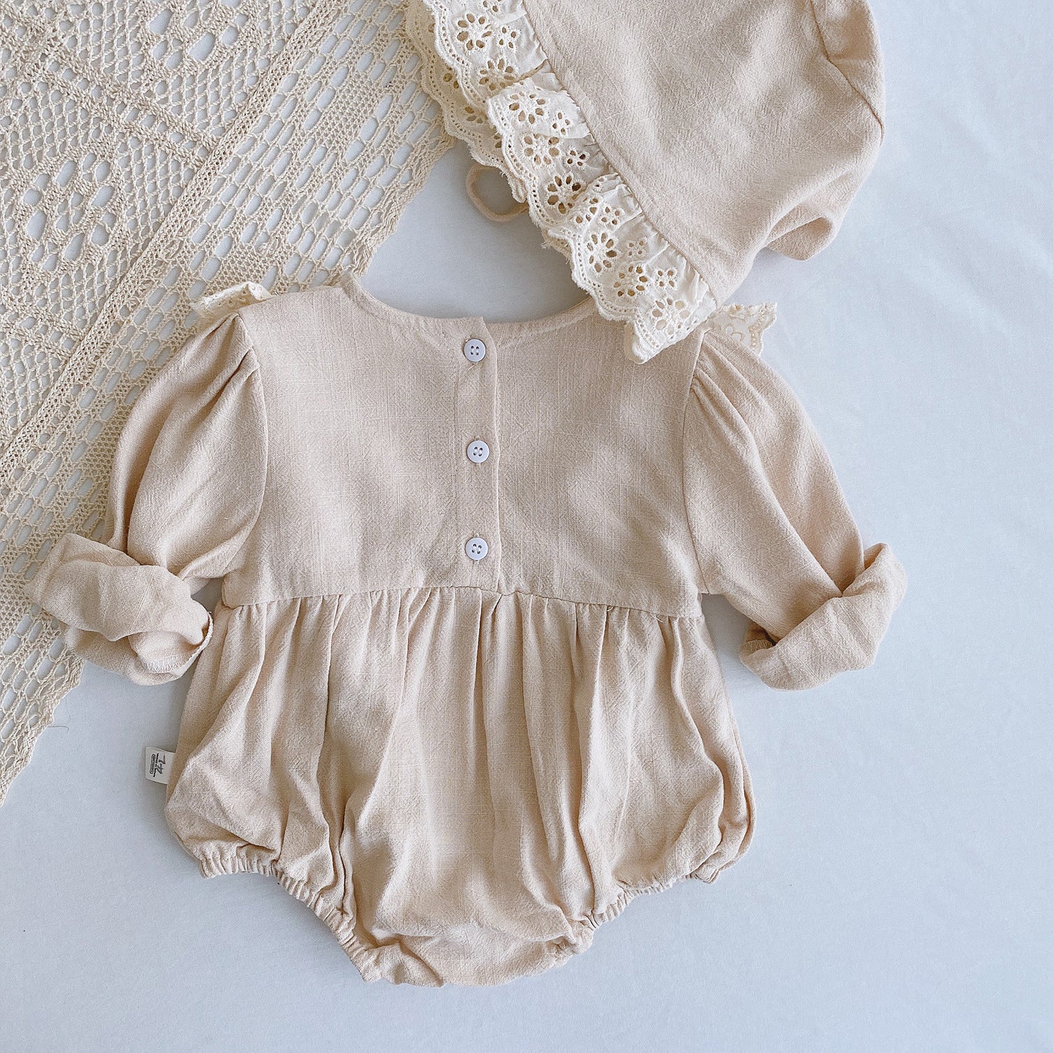 Baby Girl Lace Bodysuit + Hat