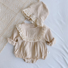 Baby Girl Lace Bodysuit + Hat