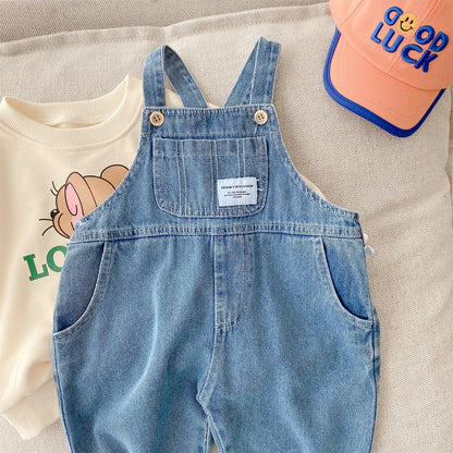 Children's Labeled Overalls