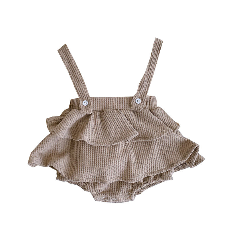 Baby spring clothes strap romper