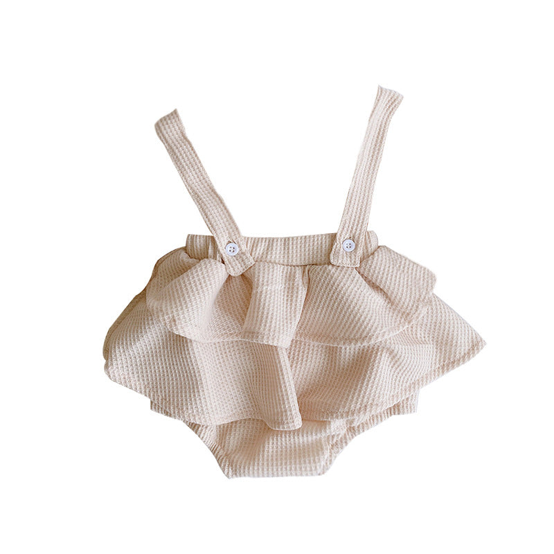 Baby spring clothes strap romper