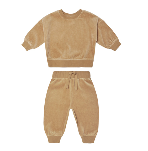 Kids autumn and winter velvet sportswear