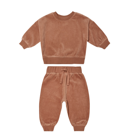 Kids autumn and winter velvet sportswear