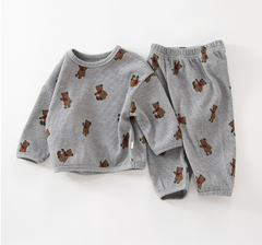 Cute Bear Boy Girl Spring and Autumn Sets