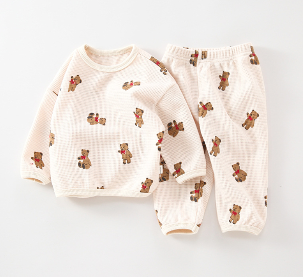 Cute Bear Boy Girl Spring and Autumn Sets