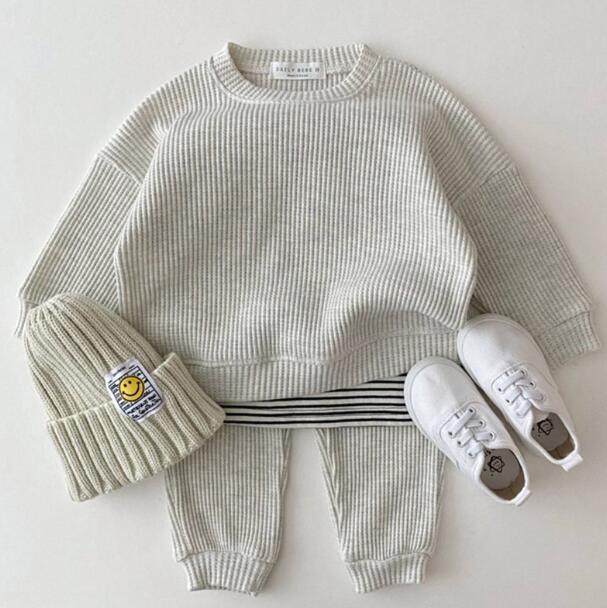 Infant children's casual knitted outfits