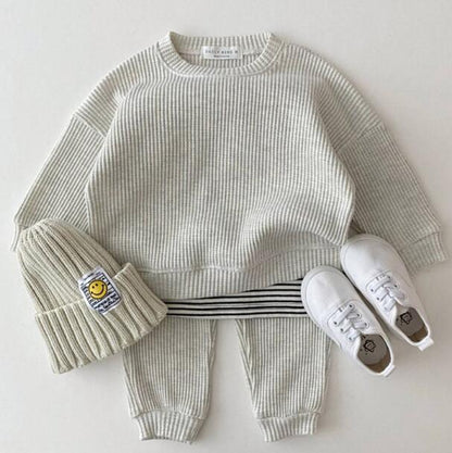 Infant children's casual knitted outfits