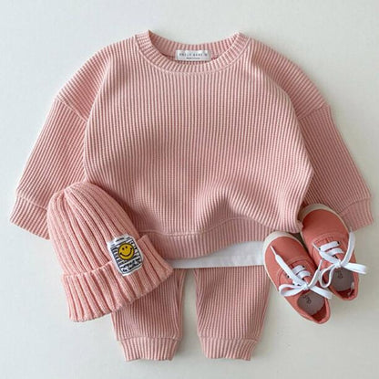 Infant children's casual knitted outfits