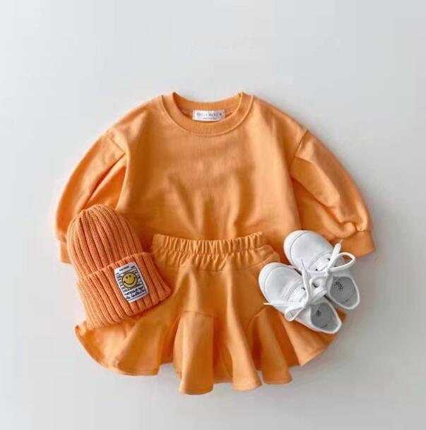 baby candy color skirt 2 pc outfits