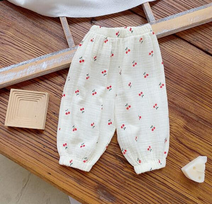 Cotton baby clothes air conditioning pants