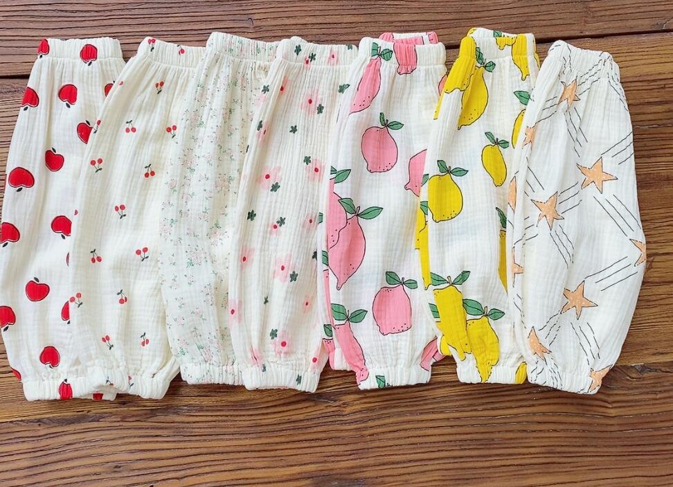 Cotton baby clothes air conditioning pants