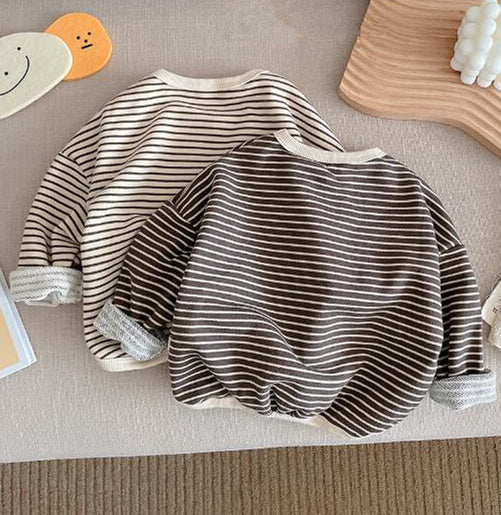 Kid's Striped Long-sleeve T-shirt top 0-7 Years Old