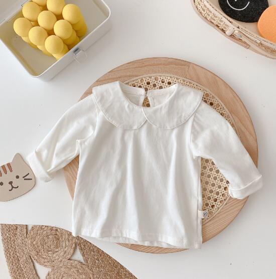 Girls doll collar simple bottoming shirt